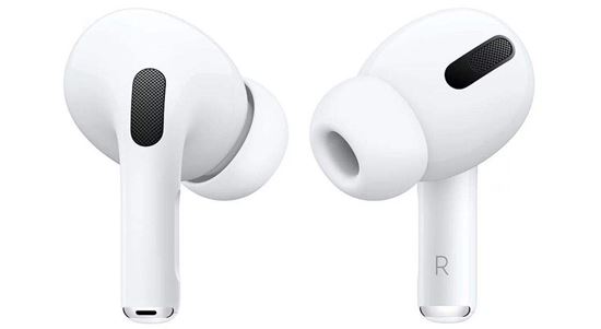 تصویر هدفون بی‌ سیم اپل مدل AirPods Pro همراه با محفظه شارژ