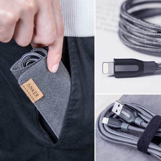 تصویر کابل شارژر 8121 اپل اورجینال کنافی ANKER